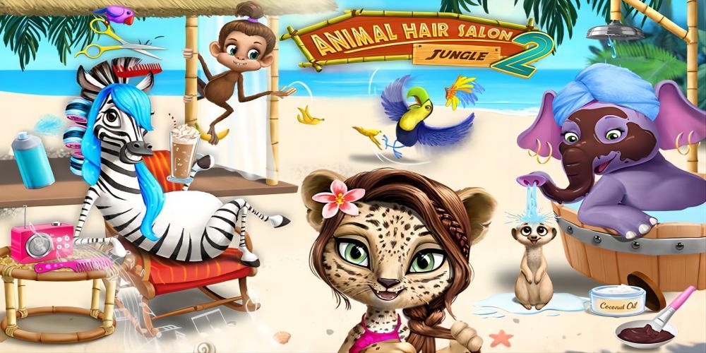 Jungle Animal Hair Salon 2